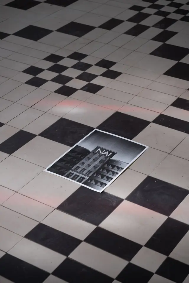 The grid system in Praktika’s new architecture identity takes inspiration from Lithuanian floor tiles