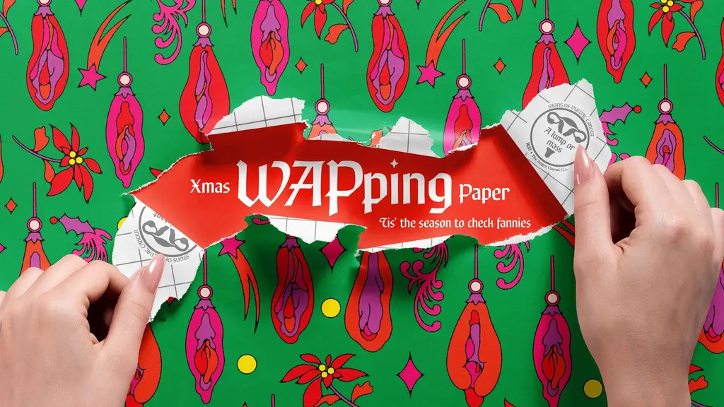 All I want for Christmas is this vulva wrapping paper